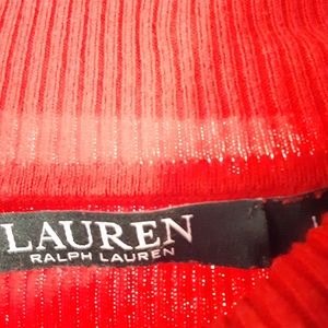 Womens Red Ralph Lauren polo Turtle Neck Sweater